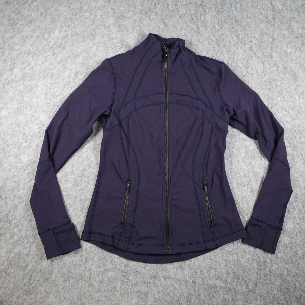 Lululemon‎ Jacket Women 8 Purple Define Full Zip Luon Gym Running Athleisure